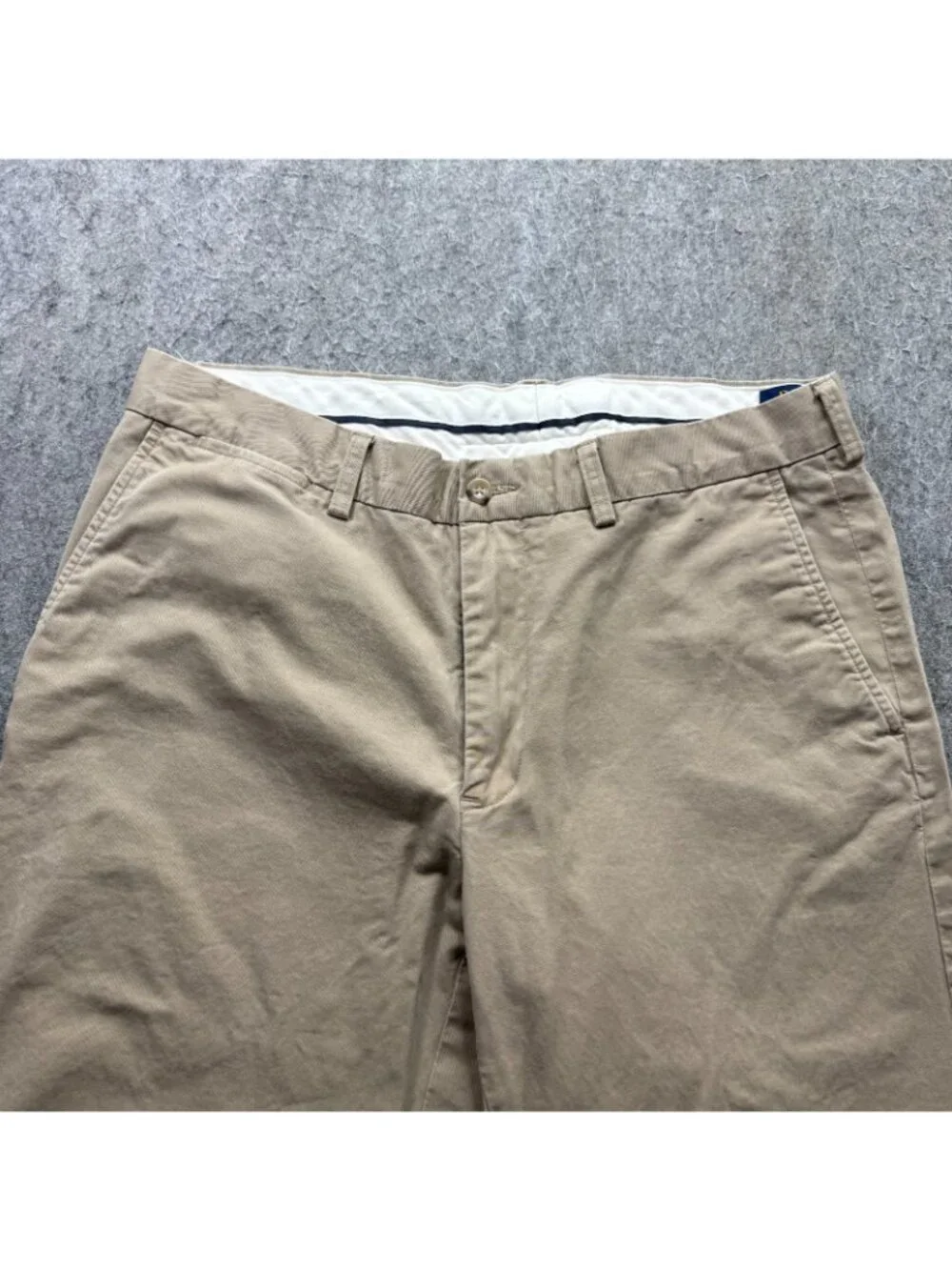 Polo Ralph Lauren Pants Men 34 x 31* Beige Stretch Classic Fit Flat Front Chinos